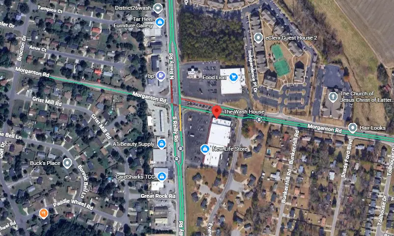Vehicle Slams Into Fayetteville Laundromat on South Reilly Road, Police Investigate