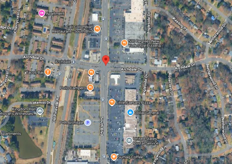 Pedestrian Killed in Hit-and-Run Crash on South Boulevard in Charlotte