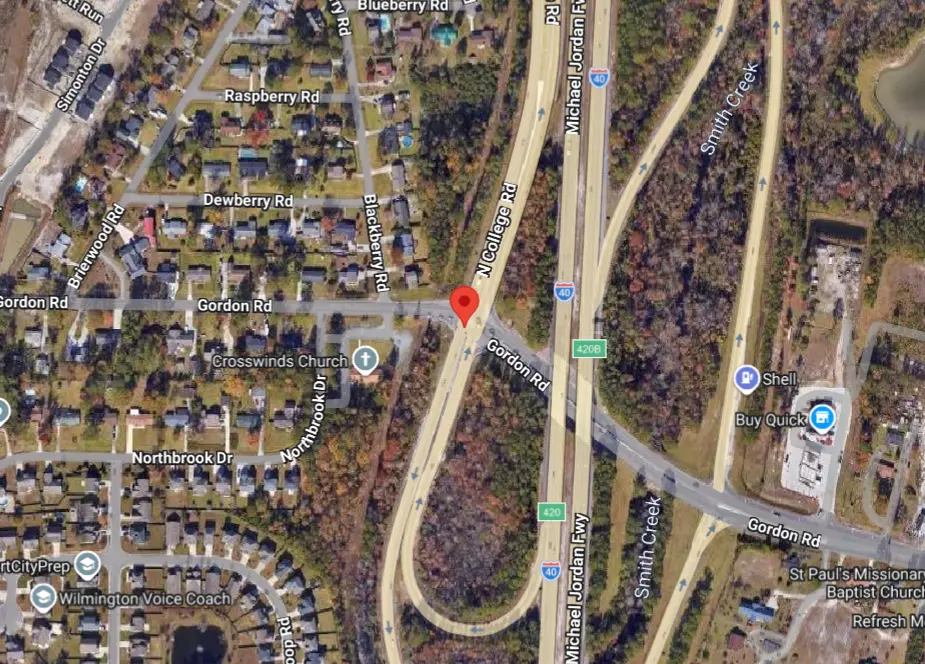 Crash Involving Two Trucks Near I-40 on-Ramp