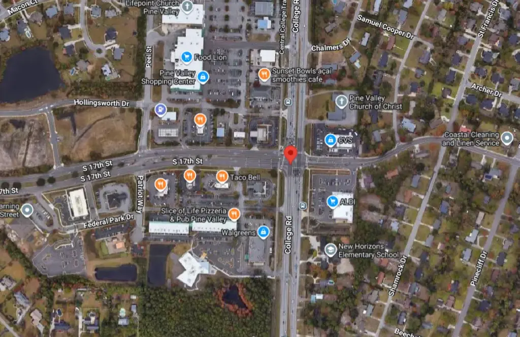 Wilmington, NC Crash: Car Hits First Citizens Bank on South College Road
