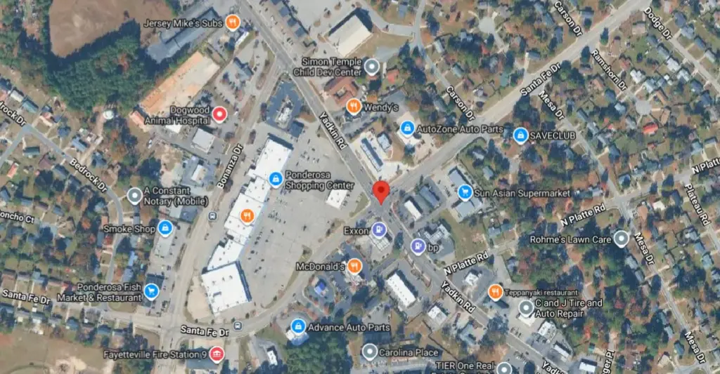 Man Spotted Walking in Traffic at Yadkin Road and Santa Fe Drive in Fayetteville
