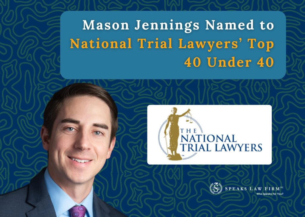 Mason Jennings Named to National Trial Lawyers’ Top 40 Under 40