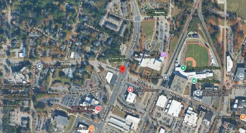 Fayetteville NC Crash Leaves SUV Overturned Near Bragg Boulevard