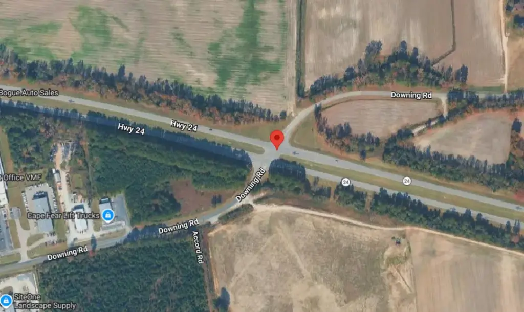 Fayetteville NC-24 Crash Near Downing Road Leaves One Dead, Truck Driver Injured