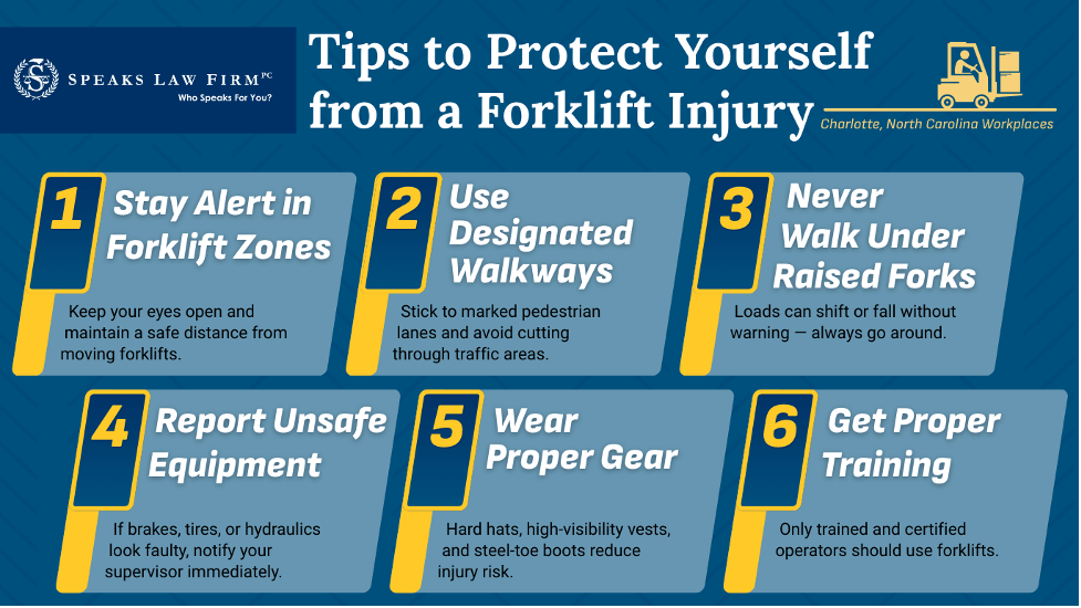 What Are the Most Common Forklift Accidents in Charlotte, North Carolina? 3 tips to protect yourself from a forklift injury img