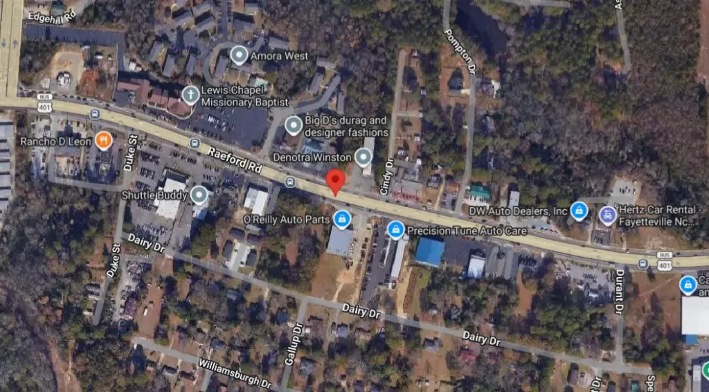 Woman in Critical Condition After Multi-Vehicle Pedestrian Crash on Raeford Road in Fayetteville