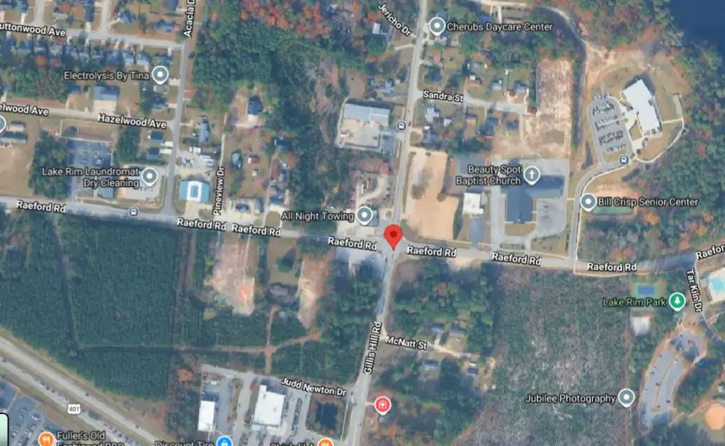 Wrong-Way Vehicle Travels Through Median on Raeford Road in Fayetteville