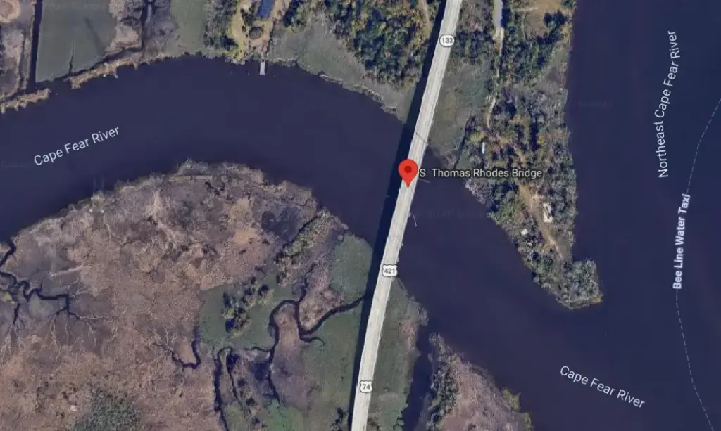 Four Hospitalized After Six-Vehicle Crash on Thomas Rhodes Bridge in Wilmington, NC