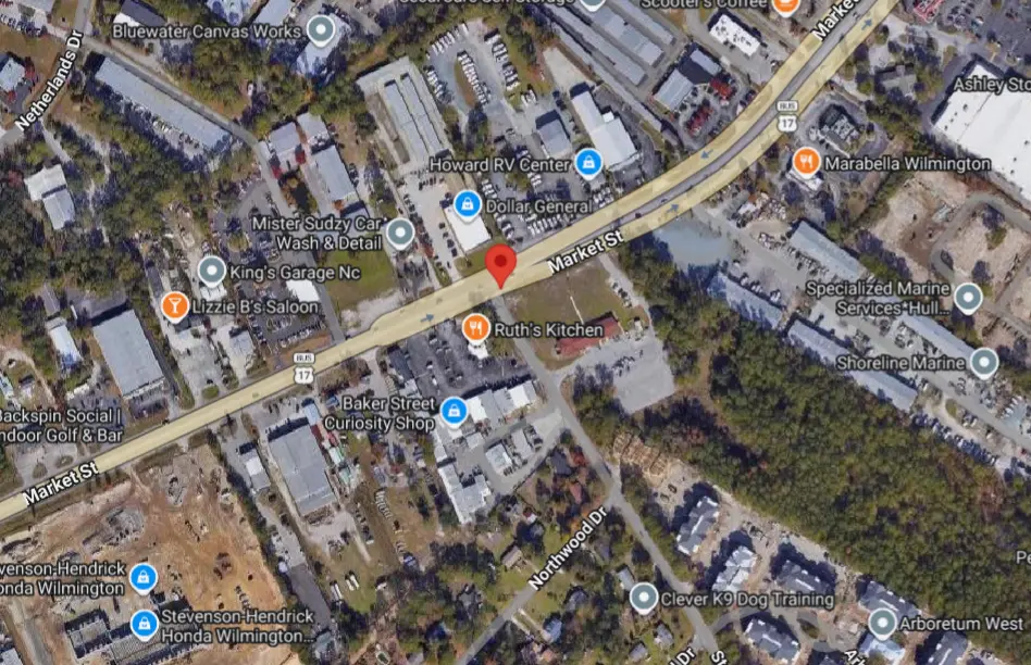 Wilmington, NC Car Crash on Market Street