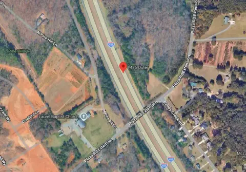 Traffic Accident on Outer Loop of Interstate 485 Near Exit 57 in Charlotte