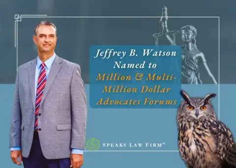 Jeffrey B. Watson Named to Million & Multi-Million Dollar Advocates Forums