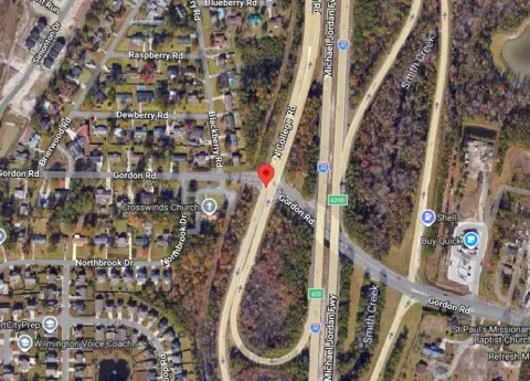 Crash Involving Two Trucks Near I-40 on-Ramp