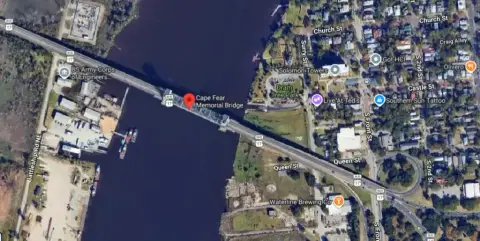 9-Vehicle Chain-Reaction Crash on Cape Fear Memorial Bridge in Wilmington, NC