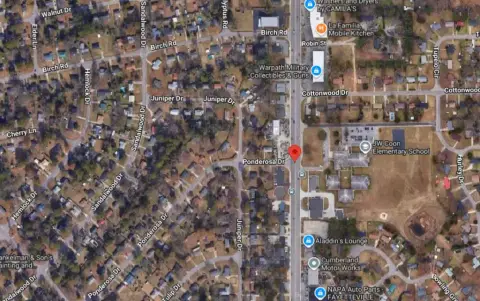 Car Crashes Into Building on Hope Mills Road in Fayetteville, NC