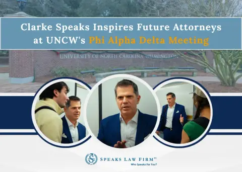 Clarke Speaks Inspires Future Attorneys at UNCW’s Phi Alpha Delta Meeting
