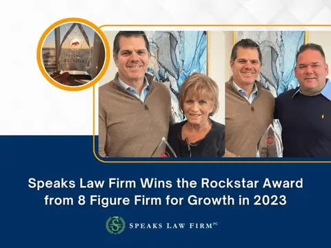 Speaks Law Firm Wins the Rockstar Award from 8 Figure Firm for Growth in 2023