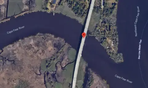 Four Hospitalized After Six-Vehicle Crash on Thomas Rhodes Bridge in Wilmington, NC