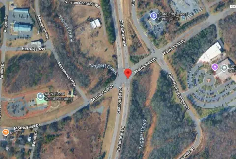 Vehicle Crash at Billy Graham Parkway and Morris Field